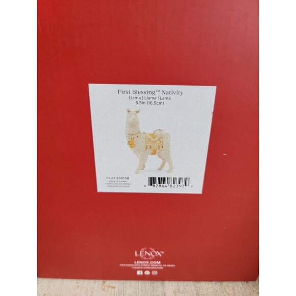 Lenox NEW llama nativity first blessing animal Xmas figure - Picture 7 of 7